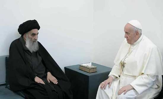 الكاظمي: البابا والسيستاني يرسمان لنا طريق الأمل في المستقبل