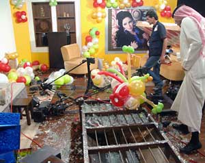 اقتحام فضائية كويتية بسبب مسلسل    