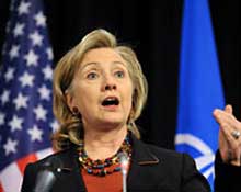 كلينتون تدعو العرب لدعم فلسطين    