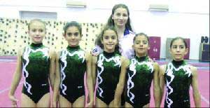 فريق الناشئات للجمباز يغادر الى اوزبكستان