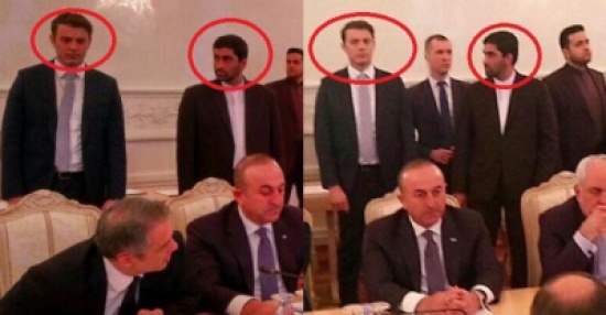 بعد اغتيال السفير الروسي.. صور تظهر رعب حارس ظريف من نظيره التركي! بعد اغتيال السفير الروسي.. صور تظهر رعب حارس ظريف من نظيره التركي!