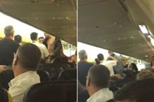 فيديو: شجار عنيف على متن طائرة بريطانية يغير مسارها فيديو: شجار عنيف على متن طائرة بريطانية يغير مسارها