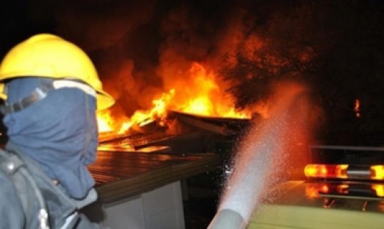 اصابات في حريق نشب بالبقاء