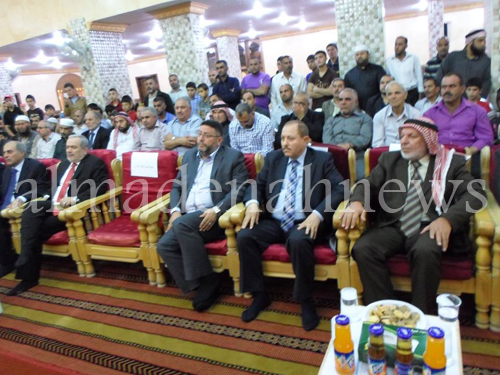 بالصور: وزير الأوقاف يفتتح مسجد القصر في ساكب