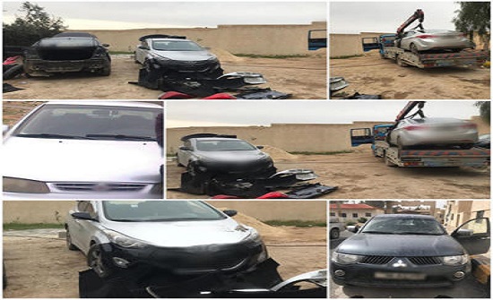 استعادة 8 مركبات مسروقة وضبط 7 فاعلين استعادة 8 مركبات مسروقة وضبط 7 فاعلين