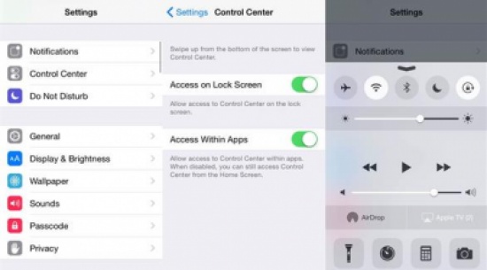 منع ظهور مركز التحكم Control Center داخل التطبيقات في آي فون منع ظهور مركز التحكم Control Center داخل التطبيقات في آي فون