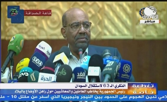 الرئيس السوداني: البلاد مستهدفة والتظاهرات ليست تخريبا الرئيس السوداني: البلاد مستهدفة والتظاهرات ليست تخريبا