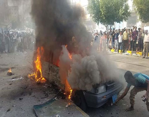 بالصور.. مقتل امرأة وإصابة 12 مدنيا بقصف حوثي في تعز