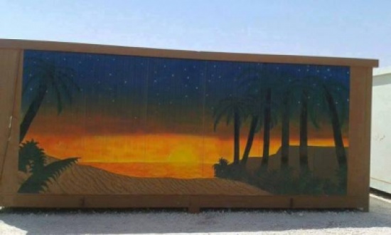 لاجئ سوري في الأردن يحول الكرفانات إلى لوحات فنية لاجئ سوري في الأردن يحول الكرفانات إلى لوحات فنية