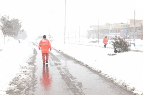 الأمانة : الشوارع الرئيسية سالكة والعمل جار على فتح الفرعية