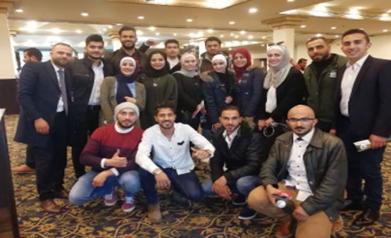 طلبة جامعة الشرق الأوسط يشاركون في إطلاق شبكات العمل الشبابي طلبة جامعة الشرق الأوسط يشاركون في إطلاق شبكات العمل الشبابي