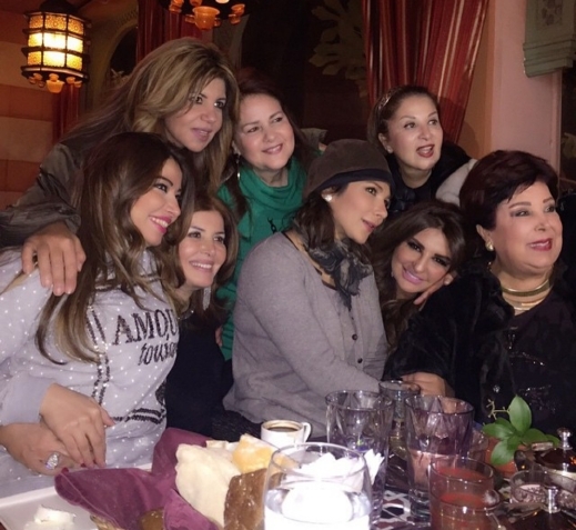 بالصور: سهرة تجمع شذى حسون وأصالة بنجمات مصر