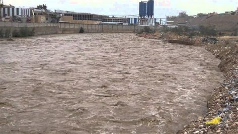 ارتفاع منسوب سيل الرصيفة ارتفاع منسوب سيل الرصيفة