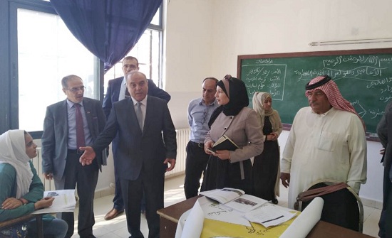 وزير التربية والتعليم يزور مدارس لواء البادية الشرقية والغربية