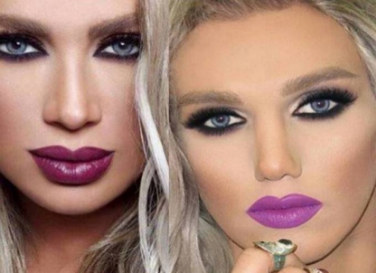 صور| شاب يتحوّل إلى مايا دياب.. بواسطة المكياج فقط!