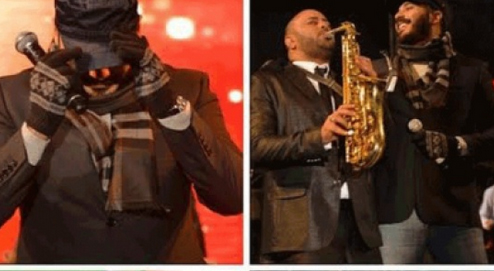 صور.. رامي عياش يتحدى برد "بورتو السخنة"