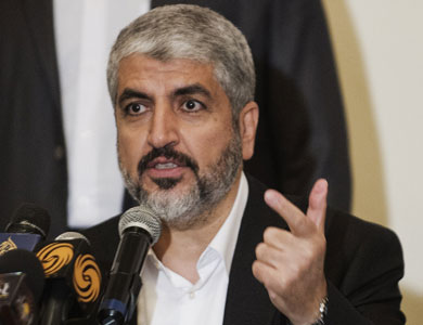 مشعل يؤكد رفض حركة حماس تبادل الأراضي مع إسرائيل مشعل يؤكد رفض حركة حماس تبادل الأراضي مع إسرائيل