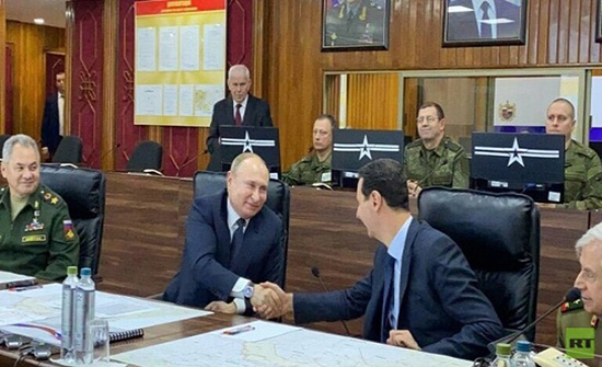 الكرملين: بوتين يصل إلى دمشق ويلتقي الأسد