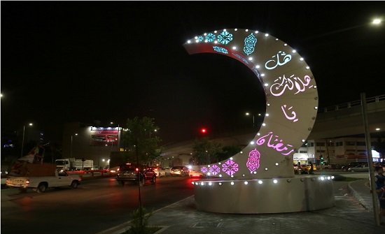 الامانة تنشر مظاهر الزينة والفرح برمضان على ميادين وشوارع عمان