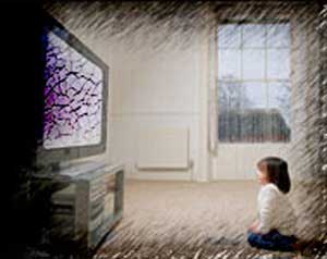 التلفزيون ليلا يسبب الكآبة للأطفال