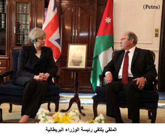 الملقي يلتقي رئيسة الوزراء البريطانية