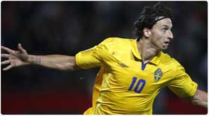 إبراهيموفيتش في تشكيلة السويد لمواجهة ألمانيا