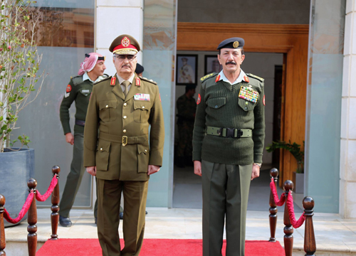 الزبن يستقبل حفتر