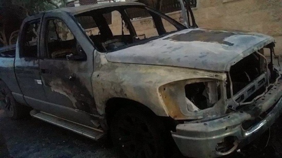 احراق مركبة على خلفية مشجارة في اربد ..تفاصيل