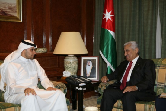رئيس الوزراء يستقبل الامير خالد بن الوليد بن طلال