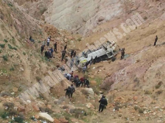 اربد : وفاة 3 أشخاص و إصابة اثنين آخرين في حادث تدهور