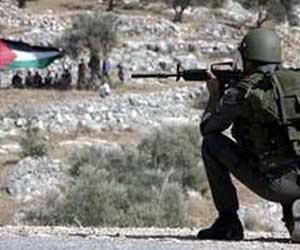 اصابة فتى فلسطيني برصاص الاحتلال في بيت لاهيا 