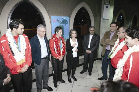 استقبال الأبطال للبعثة الأردنية العائدة من "الآسياد"