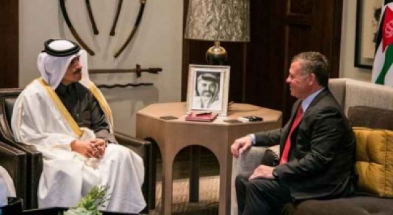 الملك يستقبل وزير الخارجية القطري الملك يستقبل وزير الخارجية القطري