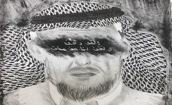 طالب يرسم صورة لوالده المتوفي ويسطر عليها عبارة مؤثرة طالب يرسم صورة لوالده المتوفي ويسطر عليها عبارة مؤثرة