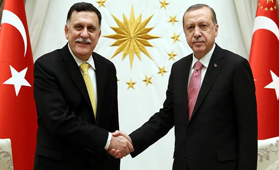 أردوغان يؤكد للسراج مواصلة تركيا دعم حكومة الوفاق الليبية أردوغان يؤكد للسراج مواصلة تركيا دعم حكومة الوفاق الليبية