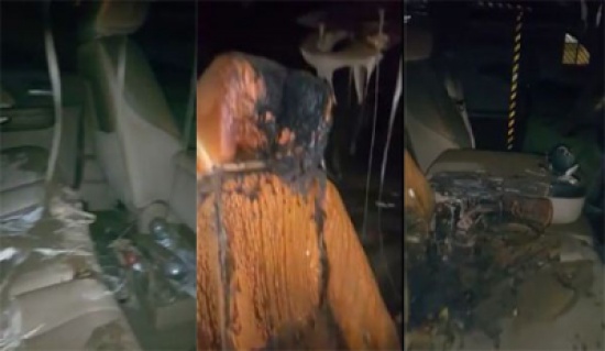 فيديو: شاحن جوال يتسبب في إشعال النيران داخل سيارة فيديو: شاحن جوال يتسبب في إشعال النيران داخل سيارة