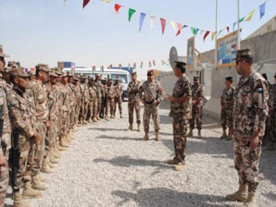 القوة الاردنية 222 افغانستان - 10 تشارك بتمرين الاخلاء الطبي