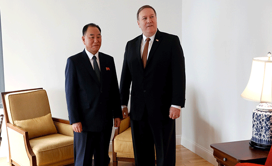 بومبيو: المحادثات مع مسؤولي كوريا الشمالية جوهرية وجادة