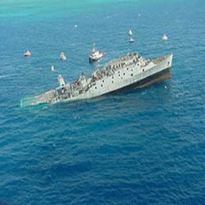 غرق سفينة شحن مولدافية قبالة سواحل اسرائيل واغاثة طاقمها