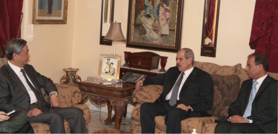 رئيس الديوان الملكي يلتقي رئيس وكالة الأنباء الصينية