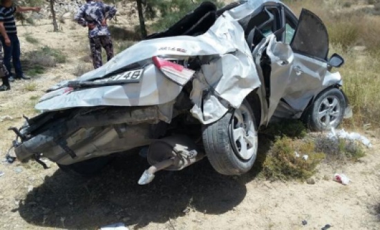 وفاة سيدة و6 إصابات بحادث تدهور مروع في طبربور