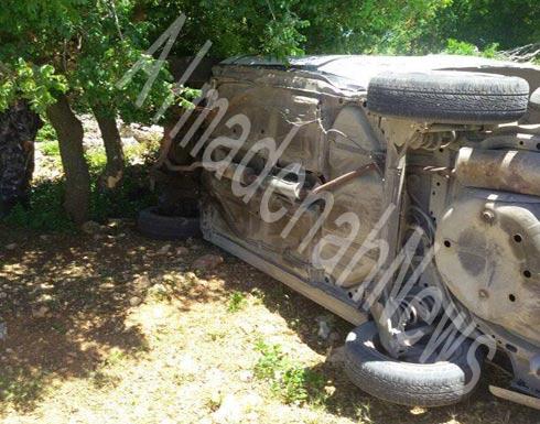 بالصور : اصابتين بحادث إنقلاب مركبة على طريق عجلون بالصور : اصابتين بحادث إنقلاب مركبة على طريق عجلون
