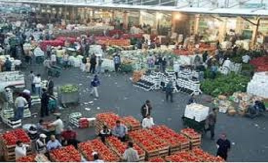 سوق العارضة المركزي يستقبل 350 طن خضار