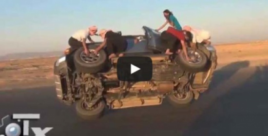 أخطر تبديل إطارات في العالم