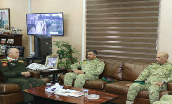 وفد عسكري كويتي يزور مديرية الخدمات الطبية الملكية