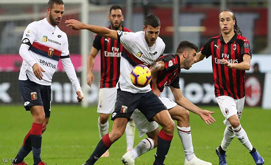 ميلان يحسم "معركة" جنوة في الوقت القاتل