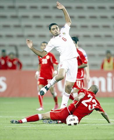 خسارة منتخبنا الوطني لكرة القدم وديا امام نظيره البحريني 