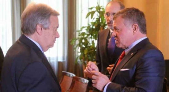 الملك : سعيد جدا بلقاء الصديق القديم غوتيريس