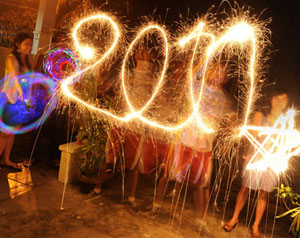 العالم يحتفل باستقبال 2011    