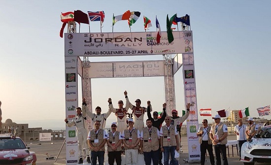 القطري العطية يظفر بلقب رالي الاردن القطري العطية يظفر بلقب رالي الاردن